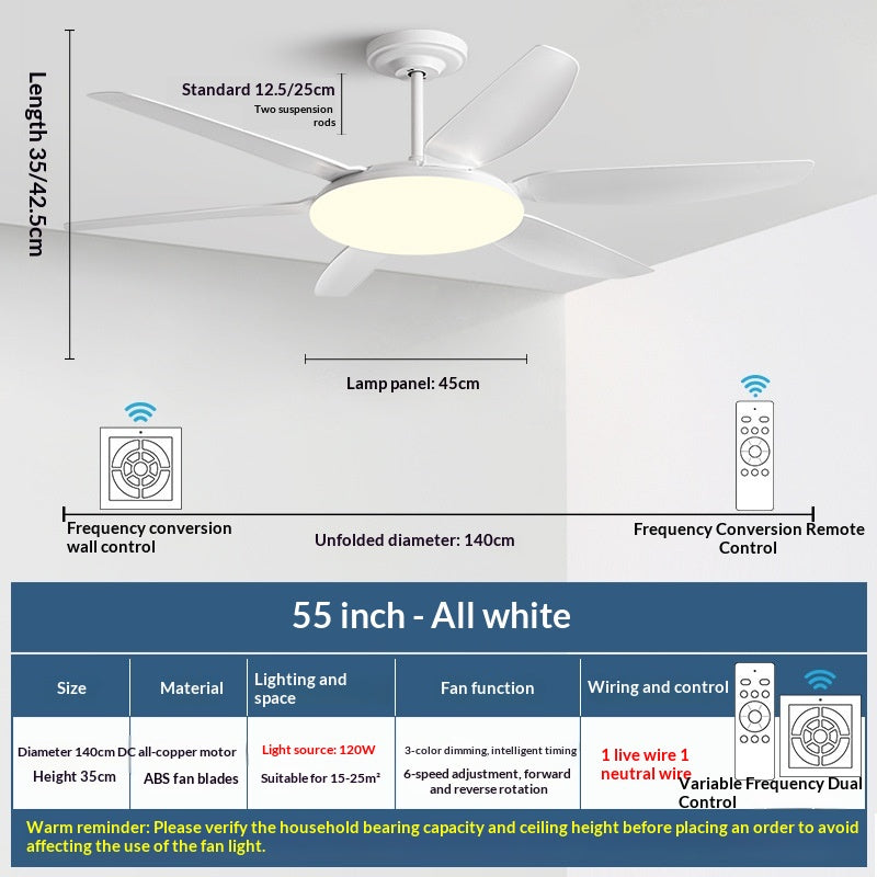 Home Dining Roomliving Room Ceiling Fan Light