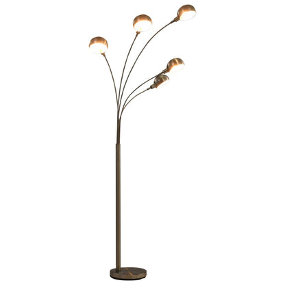 Floor Lamp 200 cm 5 x E14 Silver