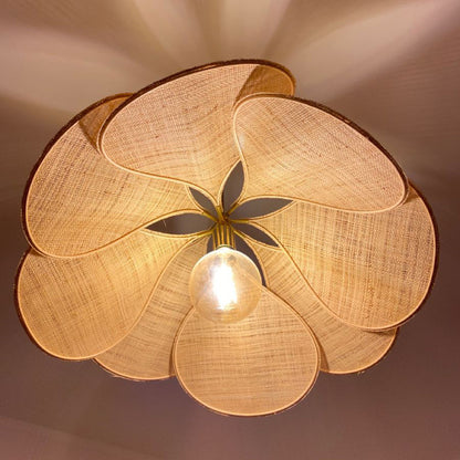 Cloth-craft Hanging Lamp Log Wind Hotel Lamp