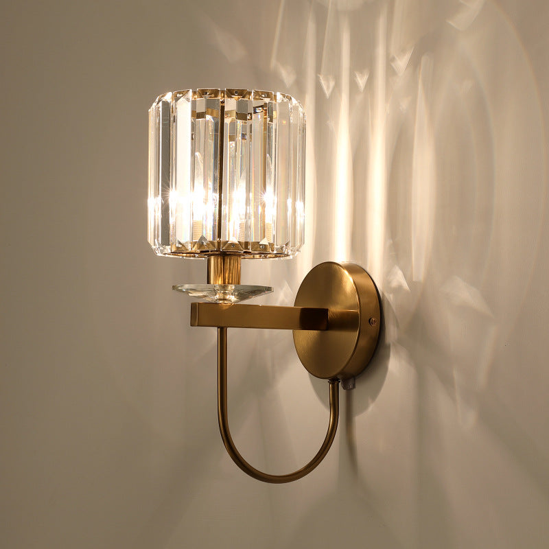 Modern Simple And Light Luxury Crystal Wall Lamp