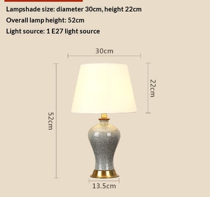 EuroLume Classic Fabric Table Lamp