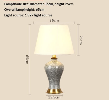 EuroLume Classic Fabric Table Lamp
