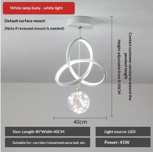 Aisle Chandelier Corridor Light Modern Minimalist