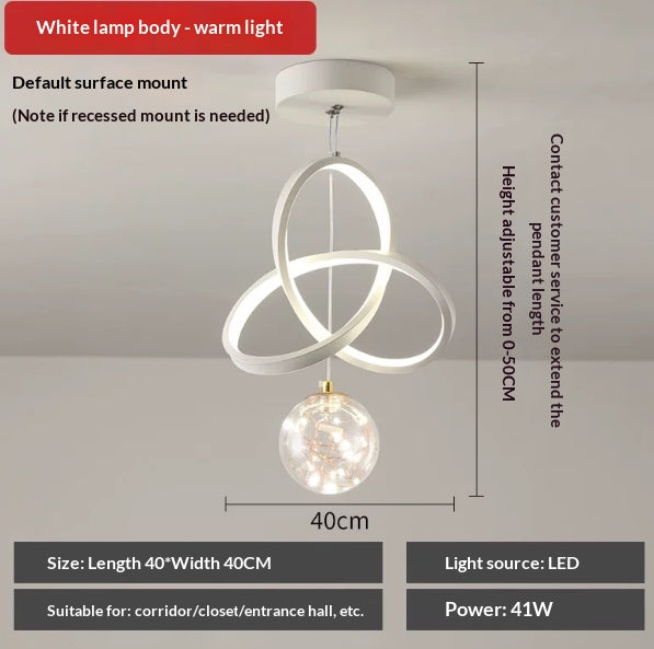 Aisle Chandelier Corridor Light Modern Minimalist