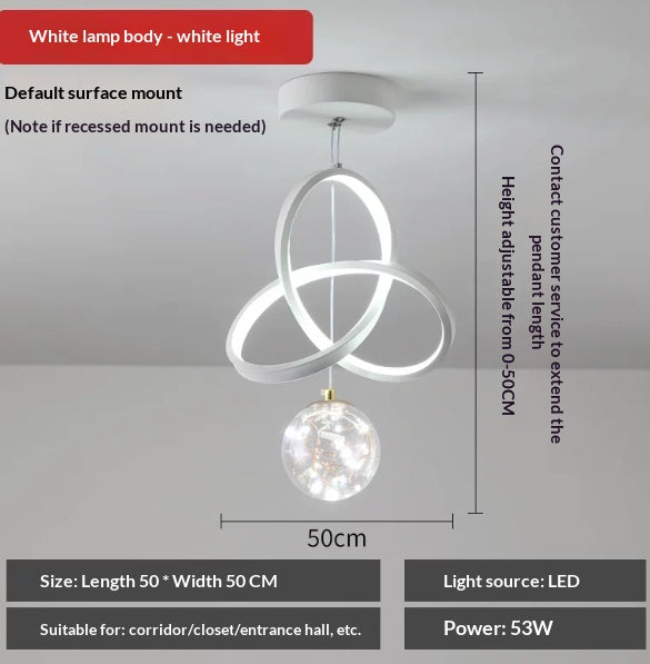 Aisle Chandelier Corridor Light Modern Minimalist