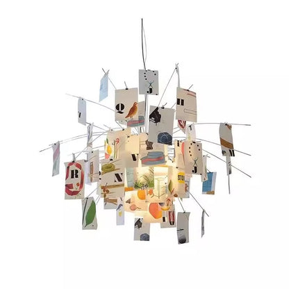 Art DIY Photo Album Card Living Room Pendant Light