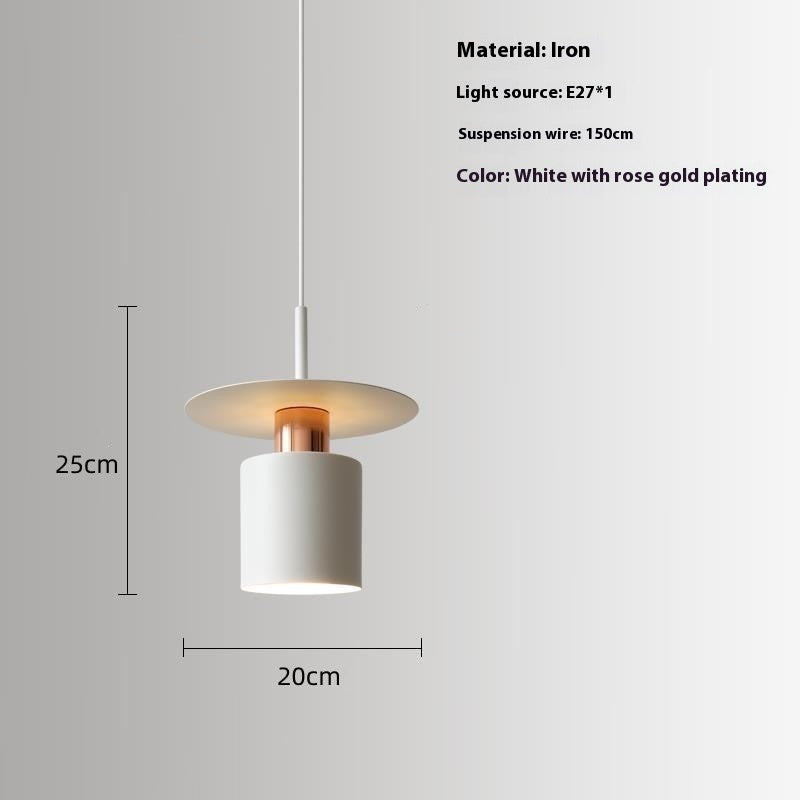 Modern Minimalist Bedroom Bedside Small Droplight Designer Creative Aisle Study Bar Restaurant Special Decoration Chandelier