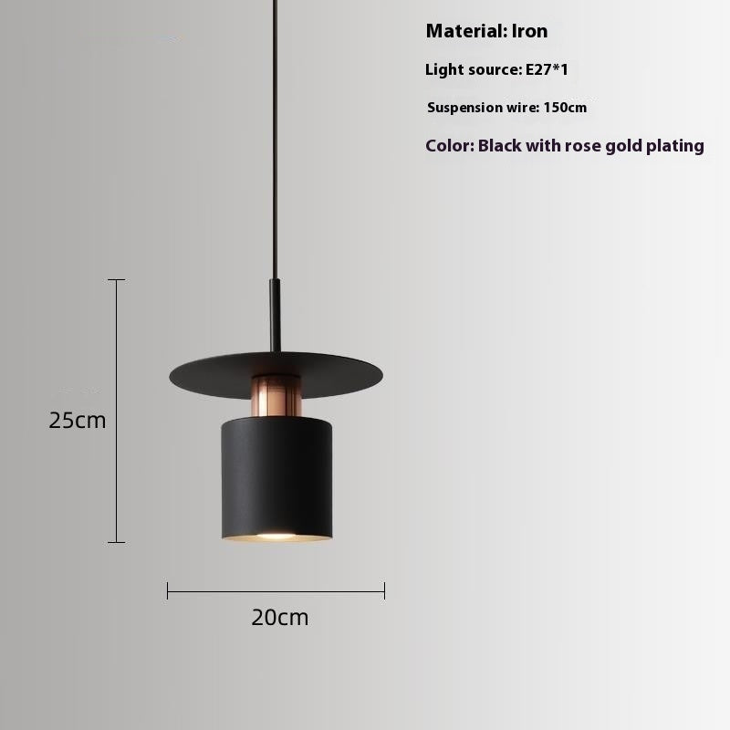 Modern Minimalist Bedroom Bedside Small Droplight Designer Creative Aisle Study Bar Restaurant Special Decoration Chandelier