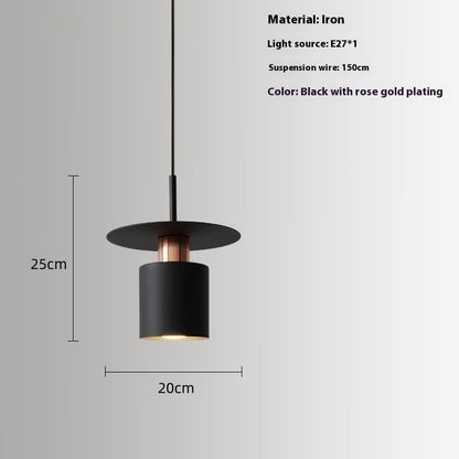 Modern Minimalist Bedroom Bedside Small Droplight Designer Creative Aisle Study Bar Restaurant Special Decoration Chandelier