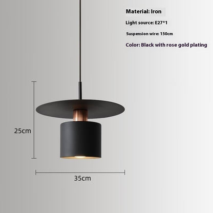 Modern Minimalist Bedroom Bedside Small Droplight Designer Creative Aisle Study Bar Restaurant Special Decoration Chandelier