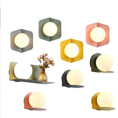 Color Macaron Corridor Aisle Wall Lamp