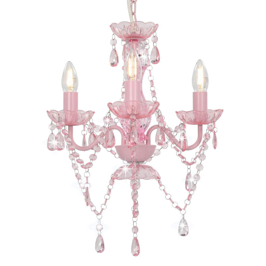Chandelier with Pearls Round 3×E14   Chandelier