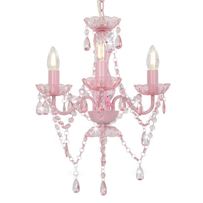 Chandelier with Pearls Round 3×E14   Chandelier