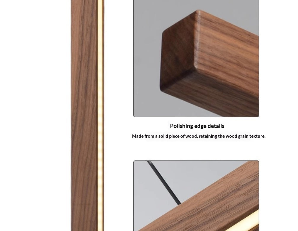 Nordic Solid Wood Dining Room Chandelier