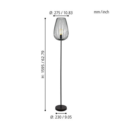 VintageArc Iron Floor Standing Lamp